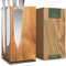WALDWERK Bloc Couteaux Cuisine en Bois d'Acacia - Porte Couteau Magnétique - Porte-Couteaux Magnétique - Range Couteaux de Cuisine - Porte Couteaux - Range Couteaux - Blocs Couteaux