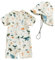 WYTbaby Badeanzug Baby Uv Kleidung Einteiler Kurzärmel Uv Schutzkleidung für Baby Junge Mit Sonnenhut,0-3 Monate