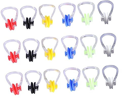 Sosoport 1 Satz Wasserdichtes Schwimmnasenclip Clips Nasal Nasenklammer Aus Draht Schwimmbrille Schwimmbad Erwachsene Schwimmzubehör Für Damen Nasenklammern Zum Schwimmen Kieselgel 20 Stück