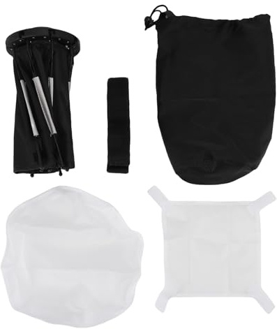 Riuulity Ottagonale Softbox, Realizzato con Materiale di Tela Premium, Pieghevole Portatile Softbox con Borsa per Lo Stoccaggio per la Luce Video in Studio