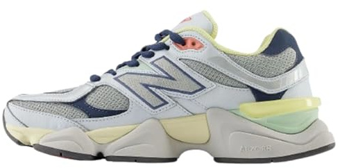 New Balance 9060 Mens Sneakers, Light Grey/Deep Ocean, 6 UK