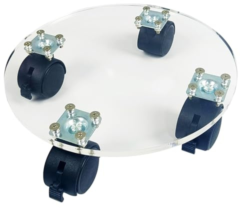 Base Di Rulli Per Scooter De, Supporto Per Tavola con Ruote | Rifreno Rotondo Robusto Acrilico per Interno E Esterno, Capacità Di Carico Di 143 LB, Rapporto