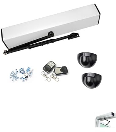 Motorisation pour portail coulissant, Opérateurs de portes automatiques, ouvre-porte Garage coulissante, ferme-porte électrique avec capteur, bouton déverrouillage en Y option(KIT2)