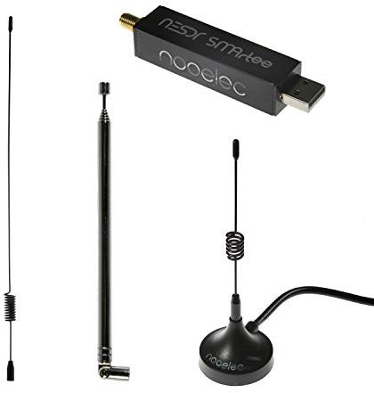 Nooelec NESDR SMArTee v2 Bundle - Premium RTL-SDR con Bias Tee Integrato, Custodia in Alluminio, TCXO 0,5PPM, Ingresso SMA e 3 Antenne. Software Defined Radio (SDR) Basato su RTL2832U e R820T2