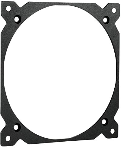 DolDer 140 a 120 mm para carcasa de PC, convertidor de marco adaptador, adaptador de ventilador, repuesto de ventilador, accesorio para dispositivo de refrigeración (negro)