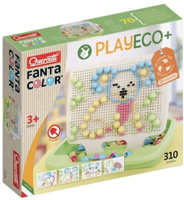 Quercetti Fantacolor Eco Gioco Chiodini Per Bambini 3 Anni 310pz Gioco Bambino 3 Anni Nuovo Design Regali Natale Bambini Giochi Motricità Fine e Pensiero Creativo Giochi Montessori