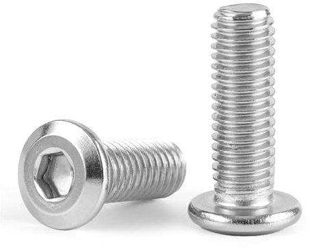 M8 x 25 Flachkopfschrauben Innensechskant,Linsenkopfschrauben mit Innensechsrund,30 Stück M8 Schrauben Möbelschrauben für Möbelmontage,Gelten für Maschinenausrüstung und Wohnmöbel