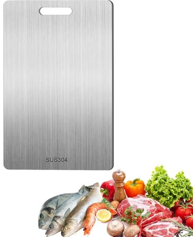 Titanium Cutting Board, 2024 New Multifunctional Titanium Chopping Board, Pure Titanium Cutting Board Food Grade, for Ensure The Original Taste of The Ingredients