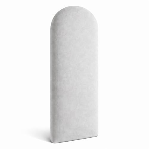 Angelo Cuscino da Parete 3D Pannelli per Letto da Parete Cuscino da Parete Pannelli Imbottiti Parete Grigio 60x30cm Pannelli Recinzione