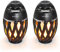 SZGMJIA 2-Pack Led Flame Speakers, Flame Torch Atmosphere Speaker Bluetooth 4.2 Wireless Portable Outdoor HD Audio Waterproof Speaker with LED Flickers Warm Night Lights for iPhone/iPad/Android