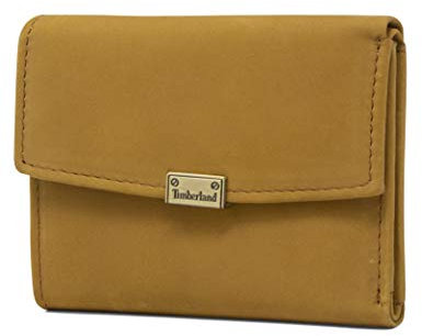 Timberland Damen Leather Small Indexer Snap Wallet Billfold RFID-Geldbörse aus Leder, klein, mit Schnappverschluss, Weizen (Nubuk)