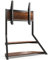 FITUEYES Design TV Ständer 75-100 Zoll Moderner TV Stand mit Ablagen Kabelmanagement aus Holz und Metall TV Standfuss Schwenkbar Höhenverstellbar bis zu 85kg Max.VESA 800 * 600 Eiffel Serie