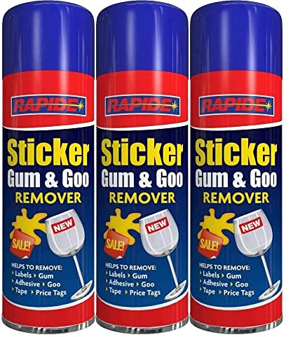 ARRUJ Sticker Gum Remover Spray Can 250ml - Stick Gum Goo Remover Spray To Remove label, Gum, Adhesive, Goo, Tape, Price Tags - Ideal For Car Garage & Home Cleaner Spraying operation (3)