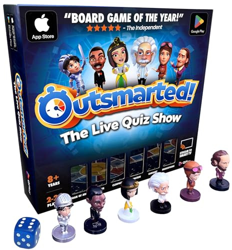 Outsmarted - The App-Connected TV Quiz-Show Board Game | Kids, Teens & Adults | Next-Level Game Night For Family & Friends | 2–24 Players | Age 8+ | 10,000+ Questions | 2025 Edition
