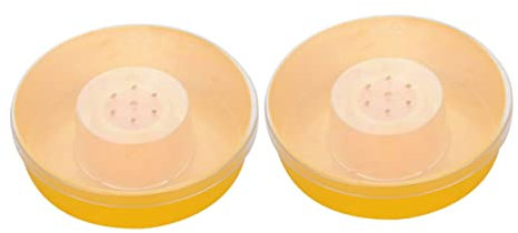 MOBUTOFU Bienenfutterspender 2 Stück Runde Wasserversorgungs Und Fütterungsschale Für Bienen Praktischer Transparenter Imkerbedarf Aus Kunststoff Für Bienenhaltung Und Bienenzucht