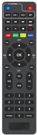 VINABTY Telecomando universale Adatto per EM190-S Digital Terrestrial Receiver, I-ZAP T365-PLAY