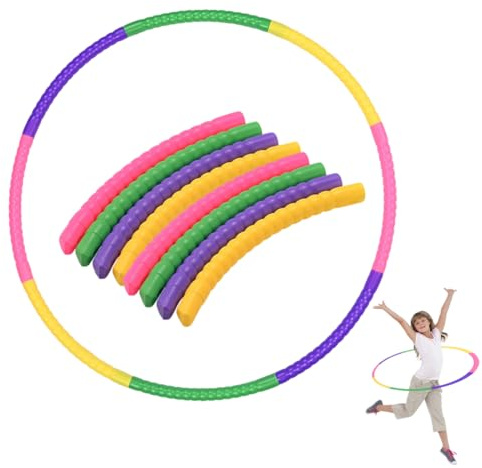 LAKJUOZ Hula Hoop Fitness Aro Gimnasia Círculo De Hula Para Niños Plástico Extraíble Círculo De Hula Hoop Para Armar Divisibles Hullahub De Fitness Para Baile Gimnasio Y Actividades De Fitness