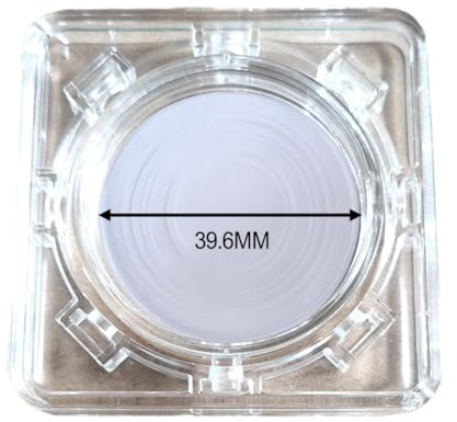 LatoYard Long-Lasting Coin Protection Box 1Pcs Acrylic Set Stable Storage Tool Transparent With Inner Cushion For 40Mm Coins Vacuum Cleaner Accessories And Parts Clean Robot Vacuum Cleaner Parts