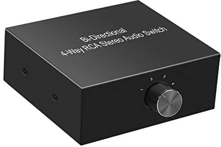 OSRGZRNGR 4 sätt tvåriktad R L stereo ljudbrytare ljudbrytare för TV
