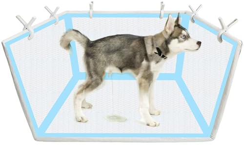 Toilette per cani per uso interno, portatile, impermeabile e resistente agli spruzzi, per cani, con superficie di registrazione, per appartamento, balcone, soggiorno, nelle taglie piccole, medie e