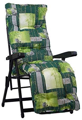 TECNOWEB Cuscino Imbottito per Sdraio con poggiapiedi (160x45cmx10cm) - 100% Made in Italy - Ricambio Cuscino Ideale per Sdraio da Giardino - Disponibili Diversi Colori