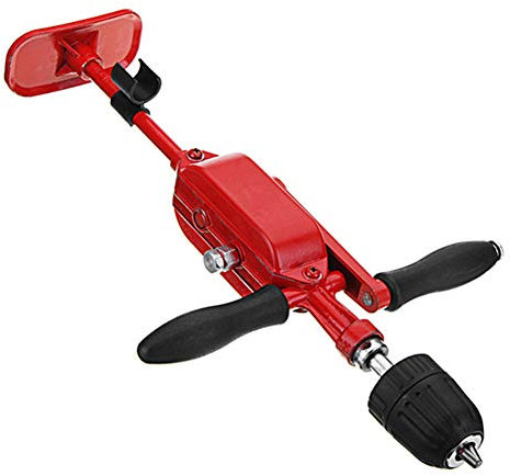 Doppelritzel-Handbohrer (0,8-10Mm),Spannfutter Mit Doppelgriff, Stahlbohrwerkzeug Für Handwerker-DIY-Holzwerkzeuge