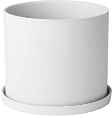 Blomus Maceta para Hierbas, Porcelana, Blanco Lirio, S