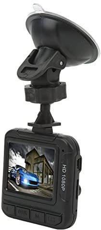 Dash Cam, Registratore di Guida per Auto 1080P HD, Display a Colori da 1,6 Pollici, con Registrazione in Loop, Rilevamento del Movimento, Videocamera per Auto Grandangolare, Cruscotto