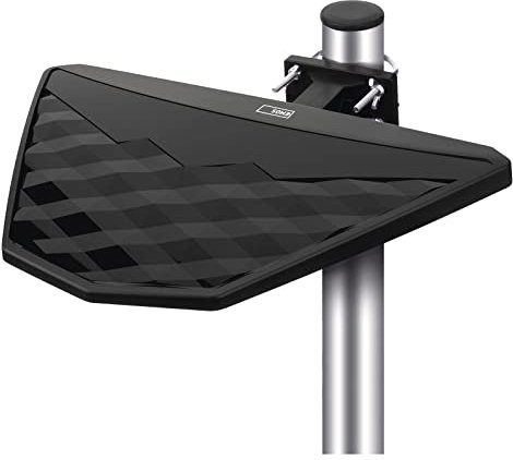 EMOS Antenne TV numérique universelle Village avec amplificateur externe, passive pour HDTV, DVB-T/T2, récepteur avec filtre LTE, 4G, 5G, haute qualité de signal Full HD