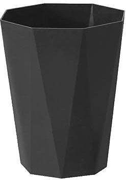 SUIOPPYUW Poubelle Efficace Ergonomique Durable - Dites Adieu espaces désordonnés Poubelle Domestique Poubelles en Plastique Corbeille à Papier, Noir, L