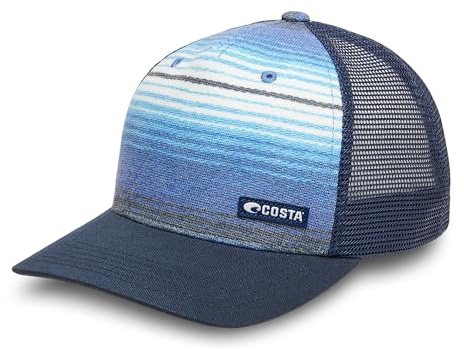 Costa Del Mar Mens Baja Blue Trucker, Baja Blue, One Size