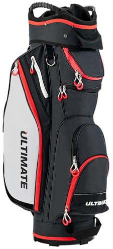 FANTASK Bolsa Ligera para Carrito de Golf con 14 Compartimentos y 8 Bolsillos para Carrito de Golf