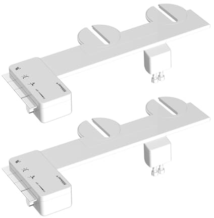 Hibbent Paquete de 2 accesorios de bidé ultrafinos para inodoro, asiento de inodoro de bidé autolimpiante no eléctrico, pulverizador de bidé de presión de agua ajustable, boquillas dobles retráctiles