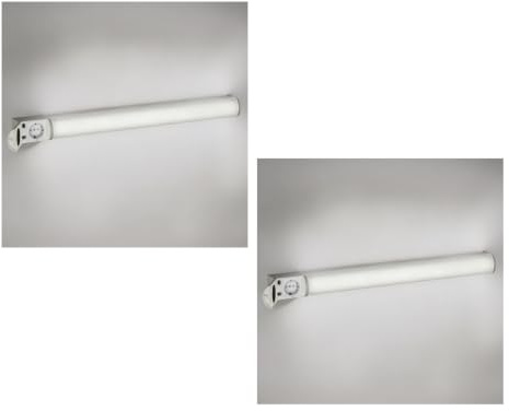 ledscom.de 2 LED-spegellampa FERIG, badrumslampa, 67,5 cm, 14,5 W, 1601lm, vit