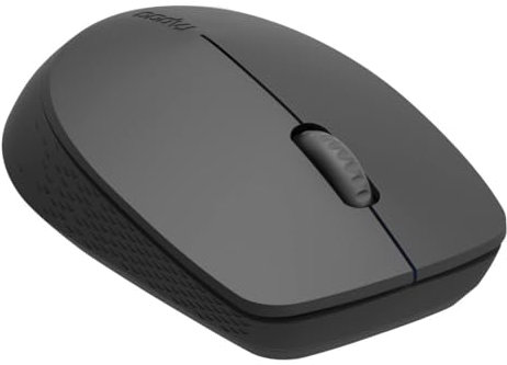 Rapoo M100 Silent kabellose Maus wireless Mouse 1300 DPI Sensor 9 Monate Batterielaufzeit leise Tasten ergonomisch für Links- und Rechtshänder PC & Mac - dunkelgrau