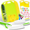 33 PCS Kids Knife Set for Chopping & Montessori Toddler Kitchen Set - Real Safe Cooking Tools for Ages 3-10, Includes Peeler, Cutting Boards, Shape Molds & More Kitchen Utensils​
