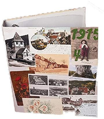Ansichtskarten-Album Postkartenalbum Sammelordner (Nr.AP3) MIT 25 HÜLLEN NR: PK4L FÜR BIS ZU 200 ALTEN UND NEUEN KARTEN FOTOS's