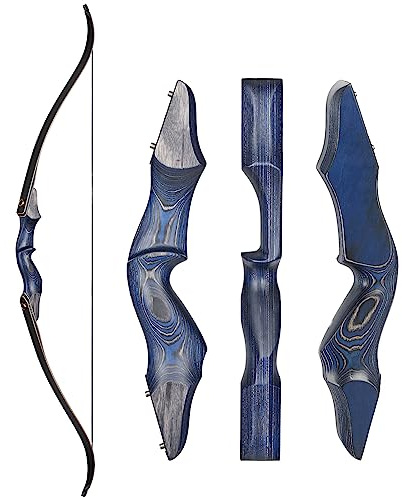 TOPARCHERY Bows 60 inch recurve Bow Wooden Archery Bow Hunting Bows for Adults Longbow-Right Hand Bow for Beginner Training Practice (25 lbs)