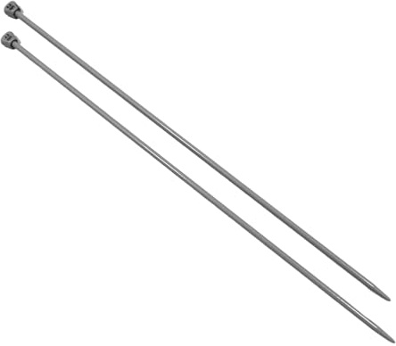Coppia di ferri da maglia 4,5 x 35 cm, aghi lunghi con impugnatura ergonomica, ideali per progetti di tessitura, adatti per principianti ed esperti