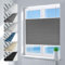 Deswell Plissee ohne Bohren Verdunkelung Klemmfix Verdunklungsplissee B65 x H120 cm Grau, 100% Blickdicht lichtundurchlässig Thermo Plissee Faltrollo Sichtschutz Sonnenschutz für Fenster Tür