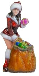NOCH® Père Noël Fille Sexy en Impression 3D pour la Voie H0