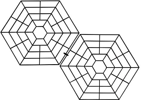 UPP grilles de Protection pour étang I Protection Bassin extérieur Contre Les Oiseaux I Protection des Poissons I par grilles 26,5 × 31,5 × 0,3 cm - Lot de 20 grilles