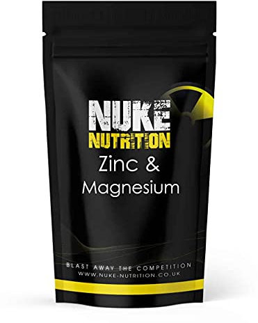 Nuke Nutrition Zinc, Magnesium & Vitamin B6 120 Tablets Supplements for Men & Women Zinc & Magnesium Tablets High Strength & Pure Zinc Magnesium & Vitamin B6 Boost Muscle Growth Sleep & Recovery