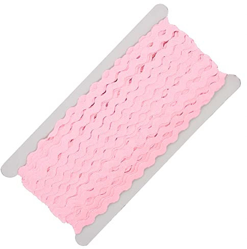 25m Zackenlitze Borte Zick-Zack-Borte auf Karte, 5/9mm breit, Viskose, waschbar, 15 Farben