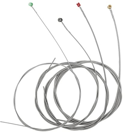 4Pcs Electric Bass String, Hard Colorful Metal Head 4 String Guitar Strings Replacement for Guitarist, G D A E 4 Notes Guitar Accessories for Acoustic / Electric Bass