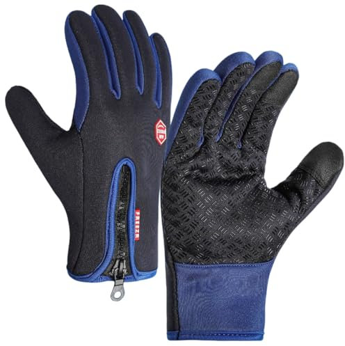 MEIION Thermoalpin Freezer Thermo Handschuhe-perfekt fur jedes Abenteuer wie Laufen und Radfahren,Winterfeste Handschuhe mit wasserabweisender oberfläche und Touchscreen-Kompatibilität