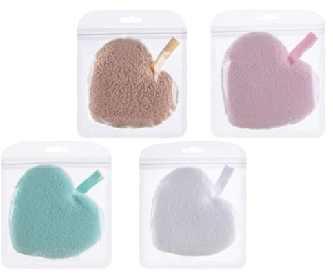 Toyvian 4pezzi Spugna per Cura della Struccante Detergente per Viso Rimozione del Trucco Pulizia Quotidiana Massaggiare Delicatamente Esfoliare Pulire la Mantenere la Salute