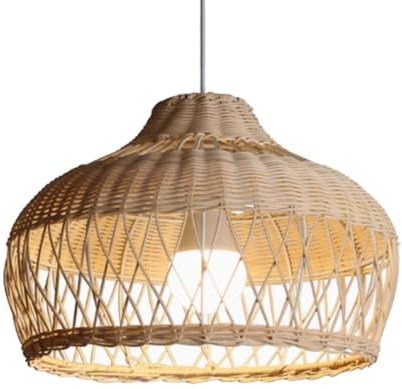 FEWDSCA Lampada Didario Cesto Di Rattan Ombrello Finitura Casa Casa Camera da Letto Appendicante Base Di Luminaria Sala da Pranzo Foyer Corridorio