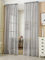 Laneetal Transparente Gardine mit Kräuselband 2 Stücke Fensterschal in Leinen-Optik Dekoschal in Hellgrau 140x245 cm Fenstervorhang für Schlafzimmer Kinderzimmer Küche Stores Vorhang