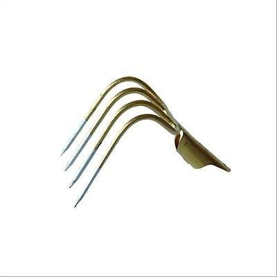 La zappa Horca de acero templado para cultivos y granjas con dientes afilados (4 dientes curvos)
